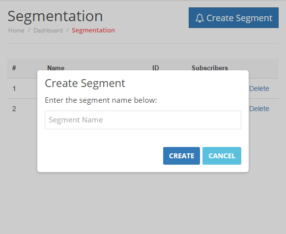 Create Segment