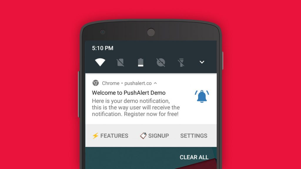 Introducing CalltoAction buttons for  Push Notifications