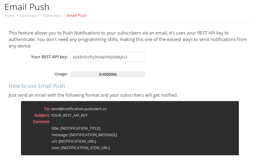 pushalert-push-notifications-using-email