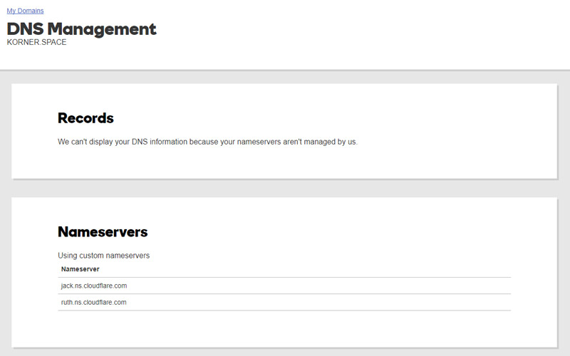 Add the new Nameservers to your domain registrar