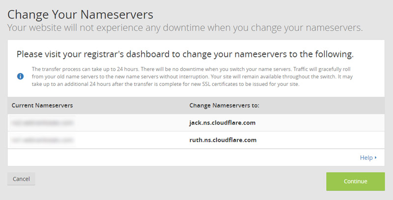 Change your nameservers