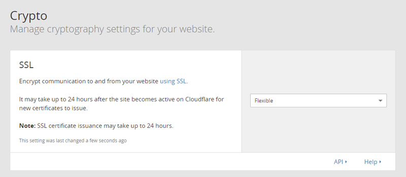 Setting up CloudFlare SSL (Flexible)