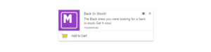 Back In-Stock Alerts with Push Notifications
