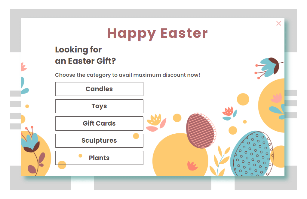 Multiple Offer Popup - Easter Template