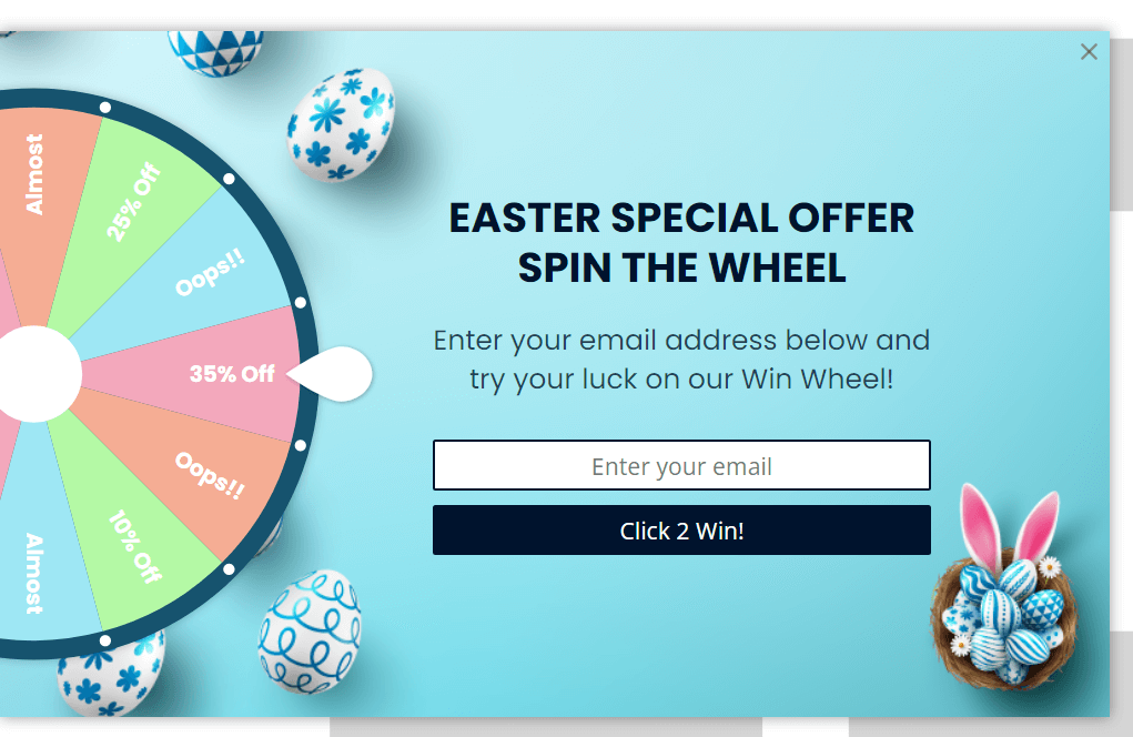 Spin The Wheel - Easter Template