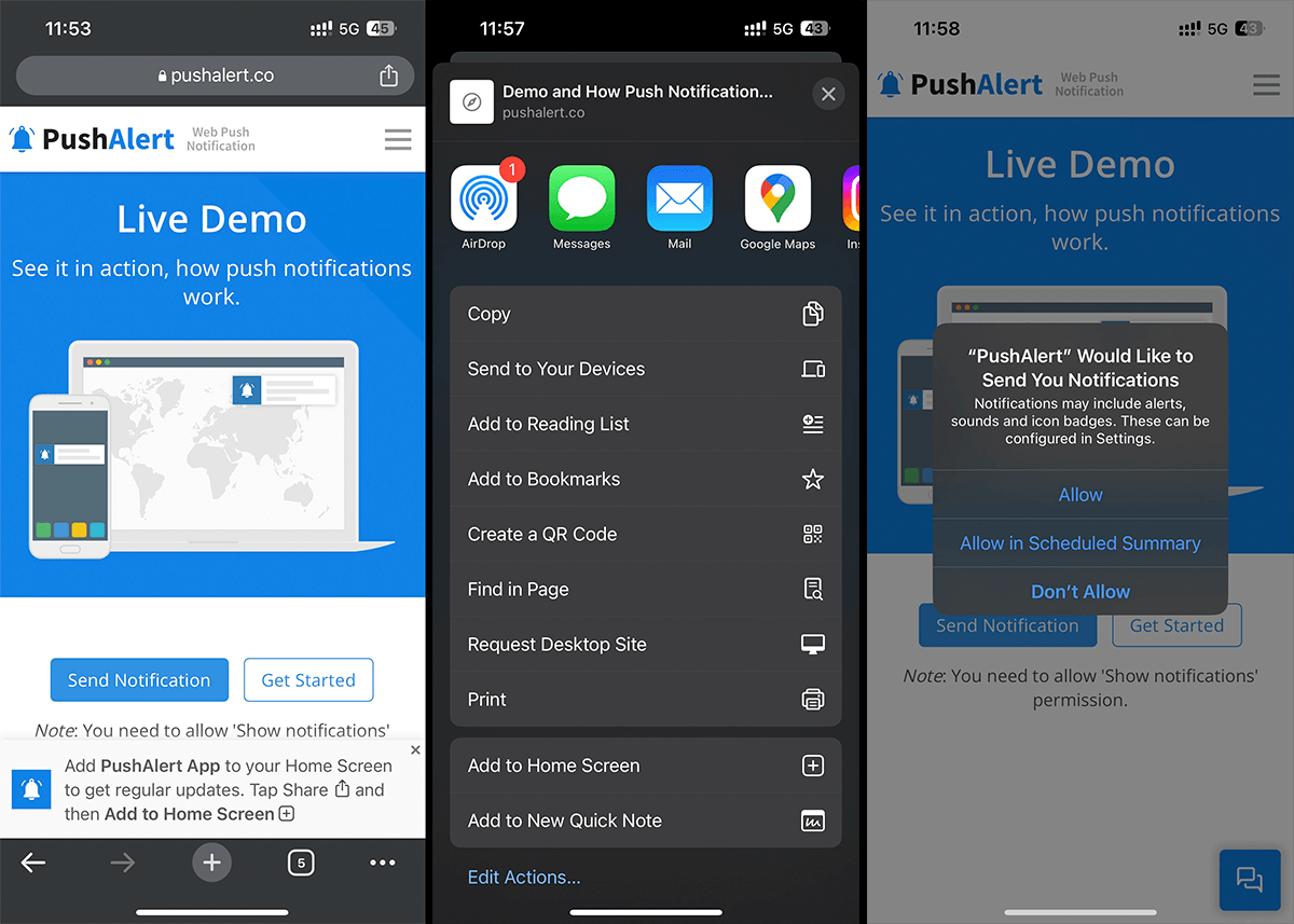 Web Push Comes to iOS