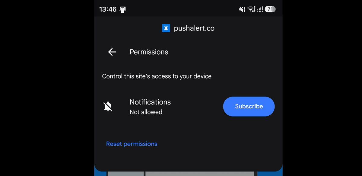 Site Controls Permission - Chrome Lighter Permission Dialog