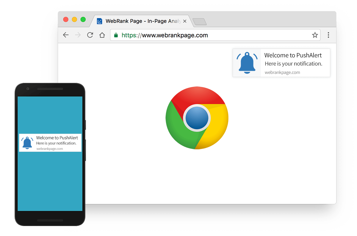 Meget sur dine Pinpoint Push Notifications for Chrome - PushAlert